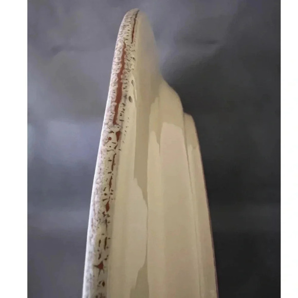 VIETRI | ITALY CUCINA FRESCA LARGE DINNER PLATE. CREAM & YELLOW SAFFRON. NWOT - Picture 2 of 5